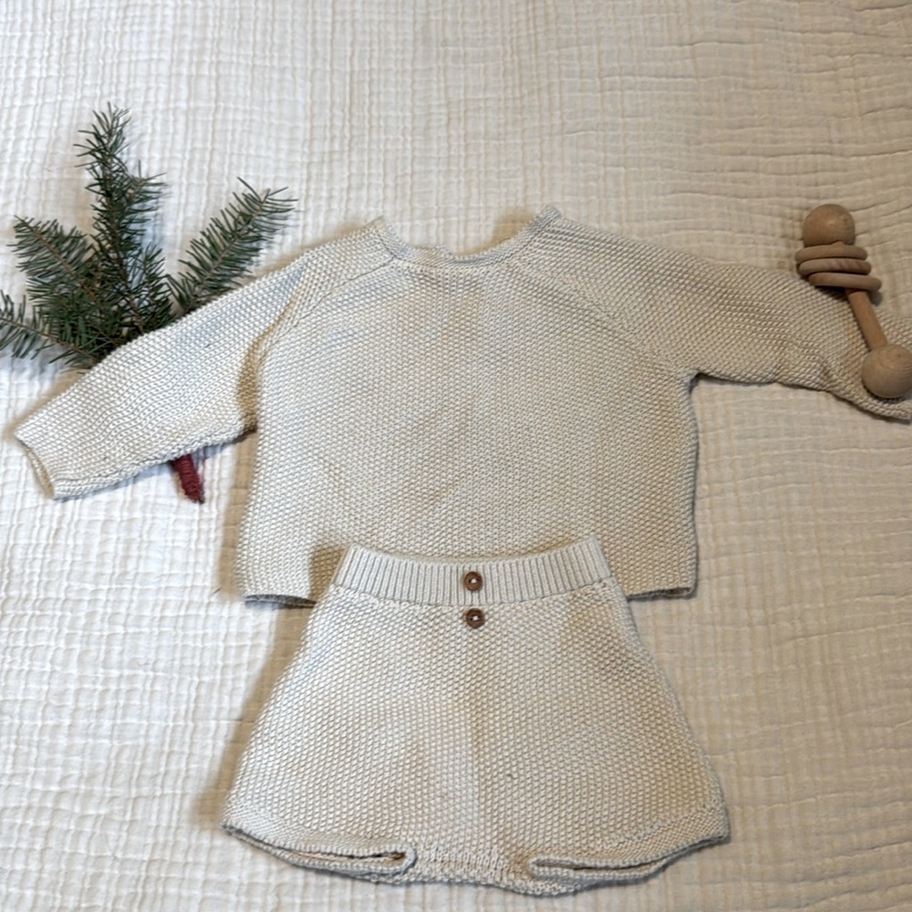 Quincy Mae knitted outfit